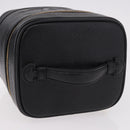 CHANEL COCO Mark Vanity Hand Bag Caviar Skin Black Gold CC Auth ki6681M-6