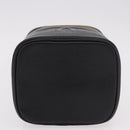CHANEL COCO Mark Vanity Hand Bag Caviar Skin Black Gold CC Auth ki6681M-5