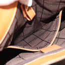 CELINE Macadam Canvas Umhängetasche PVC Leder Braun Gold Auth ki6682A-24