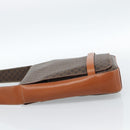 CELINE Macadam Canvas Umhängetasche PVC Leder Braun Gold Auth ki6682A-3