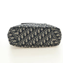 Christian Dior Trotter Canvas Hand Bag 2way Navy Silver Auth ki6683SAM-11