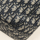 Christian Dior Trotter Canvas Hand Bag 2way Navy Silver Auth ki6683SAM-13