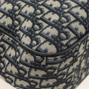 Christian Dior Trotter Canvas Hand Bag 2way Navy Silver Auth ki6683SAM-14