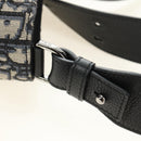 Christian Dior Trotter Canvas Hand Bag 2way Navy Silver Auth ki6683SAM-19