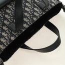 Christian Dior Trotter Canvas Hand Bag 2way Navy Silver Auth ki6683SAM-6