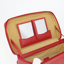 Miu Miu Matelasse Vanity Shoulder Bag Leather 2way Red Gold Auth ki6687A-18