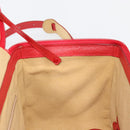 Miu Miu Matelasse Vanity Shoulder Bag Leather 2way Red Gold Auth ki6687A-21
