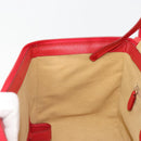 Miu Miu Matelasse Vanity Shoulder Bag Leather 2way Red Gold Auth ki6687A-22