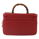 Miu Miu Matelasse Vanity Shoulder Bag Leather 2way Red Gold Auth ki6687A-3