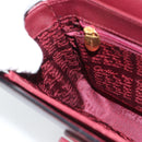 CARTIER Must Line Shoulder Bag Leather Bordeaux Gold Auth ki6688A-19