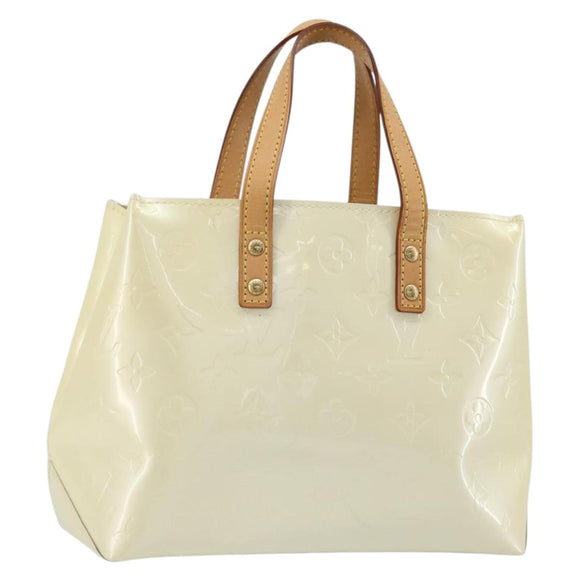 LOUIS VUITTON Monogram Vernis Reade PM Hand Bag Perle M91336 LV Auth ki6689V