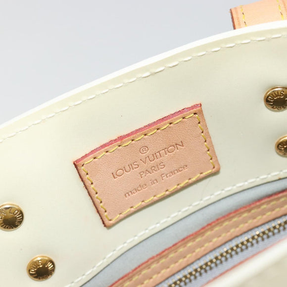 LOUIS VUITTON Monogram Vernis Reade PM Hand Bag Perle M91336 LV Auth ki6689V