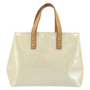 LOUIS VUITTON Monogram Vernis Reade PM Hand Bag Perle M91336 LV Auth ki6689V-13