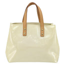 LOUIS VUITTON Monogram Vernis Reade PM Hand Bag Perle M91336 LV Auth ki6689V-2