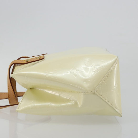 LOUIS VUITTON Monogram Vernis Reade PM Hand Bag Perle M91336 LV Auth ki6689V