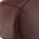 CARTIER Must Line Shoulder Bag Leather Bordeaux Gold Auth ki6690A-11