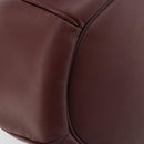 CARTIER Must Line Shoulder Bag Leather Bordeaux Gold Auth ki6690A-13