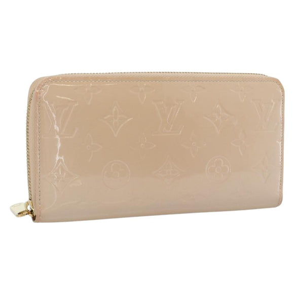 LOUIS VUITTON Vernis Zippy Wallet Wallet Rose Valerine M90419 LV Auth ki6691V