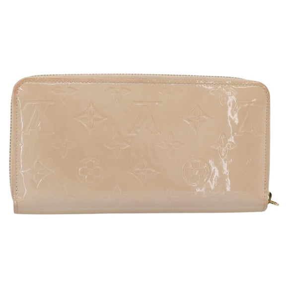 LOUIS VUITTON Vernis Zippy Wallet Wallet Rose Valerine M90419 LV Auth ki6691V