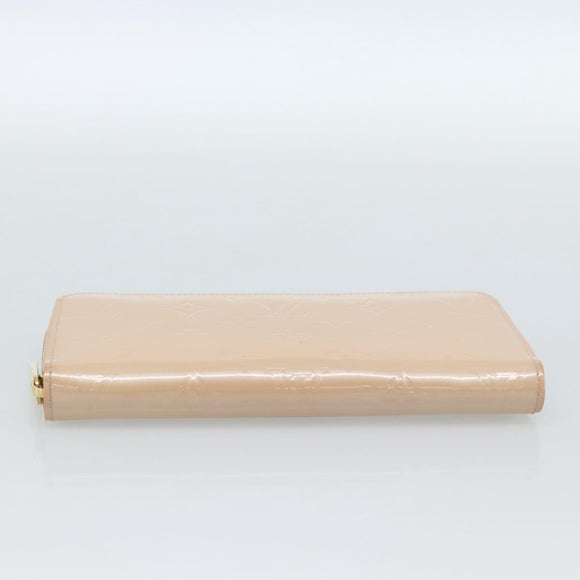 LOUIS VUITTON Vernis Zippy Wallet Wallet Rose Valerine M90419 LV Auth ki6691V