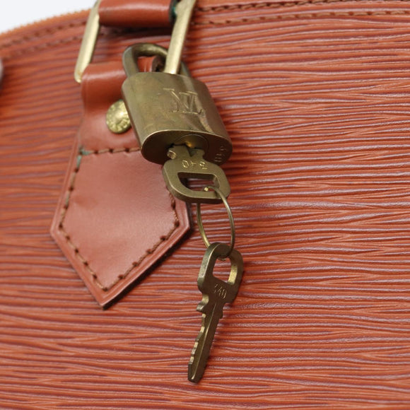 LOUIS VUITTON Epi Alma Hand Bag Brown M52143 LV Auth ki6692SAV