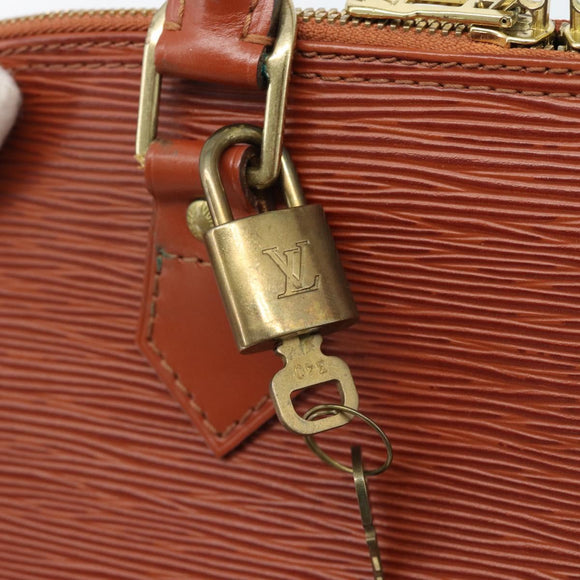 LOUIS VUITTON Epi Alma Hand Bag Brown M52143 LV Auth ki6692SAV