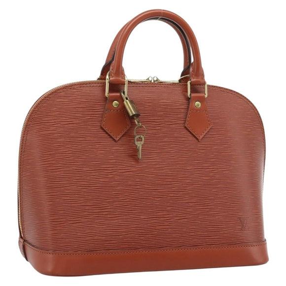 LOUIS VUITTON Epi Alma Hand Bag Brown M52143 LV Auth ki6692SAV