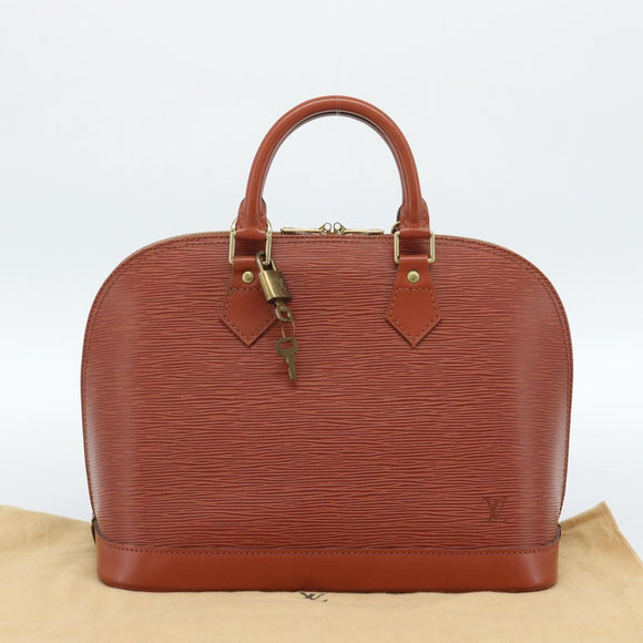 LOUIS VUITTON Epi Alma Hand Bag Brown M52143 LV Auth ki6692SAV