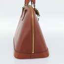 LOUIS VUITTON Epi Alma Hand Bag Brown M52143 LV Auth ki6692SAV-3