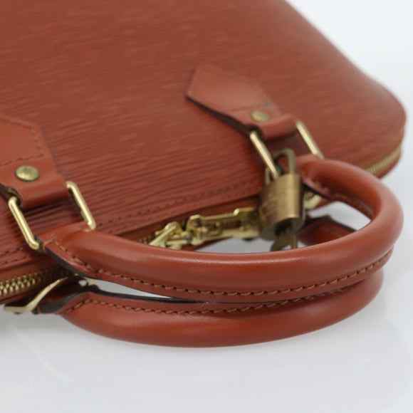LOUIS VUITTON Epi Alma Hand Bag Brown M52143 LV Auth ki6692SAV