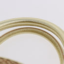 LOEWE Amazonas Hand Bag Rattan Gold Beige Auth ki6694M-8