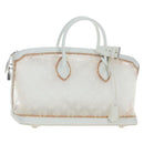 LOUIS VUITTON Monogram Transparency Lockit Eastwest White M40701 Auth ki6695M-1