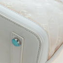 LOUIS VUITTON Monogram Transparency Lockit Eastwest White M40701 Auth ki6695M-11
