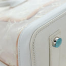 LOUIS VUITTON Monogram Transparency Lockit Eastwest White M40701 Auth ki6695M-12