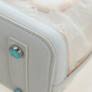 LOUIS VUITTON Monogram Transparency Lockit Eastwest White M40701 Auth ki6695M-13