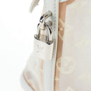 LOUIS VUITTON Monogram Transparency Lockit Eastwest White M40701 Auth ki6695M-17