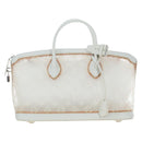 LOUIS VUITTON Monogram Transparency Lockit Eastwest White M40701 Auth ki6695M-2