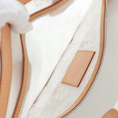 LOUIS VUITTON Monogram Transparency Lockit Eastwest White M40701 Auth ki6695M-24