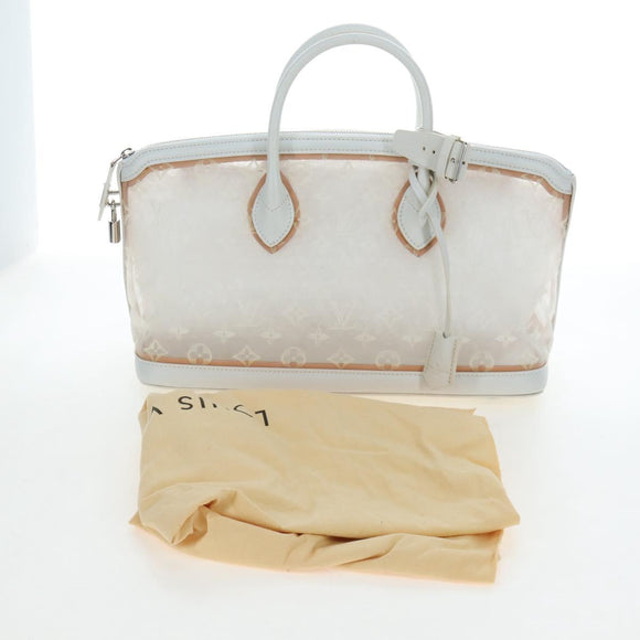 LOUIS VUITTON Monogram Transparency Lockit Eastwest White M40701 Auth ki6695M