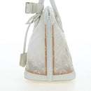 LOUIS VUITTON Monogram Transparency Lockit Eastwest White M40701 Auth ki6695M-4