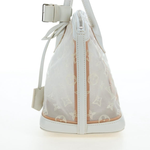 LOUIS VUITTON Monogram Transparency Lockit Eastwest White M40701 Auth ki6695M