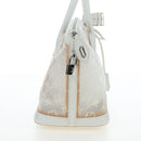 LOUIS VUITTON Monogram Transparency Lockit Eastwest White M40701 Auth ki6695M-5