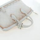 LOUIS VUITTON Monogram Transparency Lockit Eastwest White M40701 Auth ki6695M-6