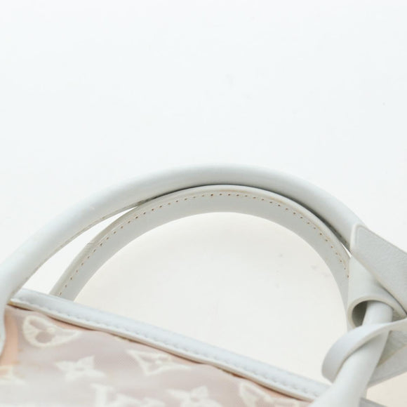LOUIS VUITTON Monogram Transparency Lockit Eastwest White M40701 Auth ki6695M