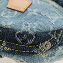 LOUIS VUITTON Monogram Denim Patchwork Pouchy Bag Blue M92382 LV Auth ki6696M-10