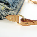 LOUIS VUITTON Monogram Denim Patchwork Pouchy Bag Blue M92382 LV Auth ki6696M-14
