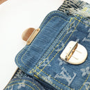 LOUIS VUITTON Monogram Denim Patchwork Pouchy Bag Blue M92382 LV Auth ki6696M-17