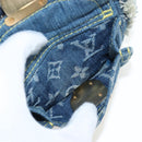 LOUIS VUITTON Monogram Denim Patchwork Pouchy Bag Blue M92382 LV Auth ki6696M-18