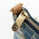 LOUIS VUITTON Monogram Denim Patchwork Pouchy Bag Blue M92382 LV Auth ki6696M-19