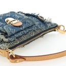 LOUIS VUITTON Monogram Denim Patchwork Pouchy Bag Blue M92382 LV Auth ki6696M-6